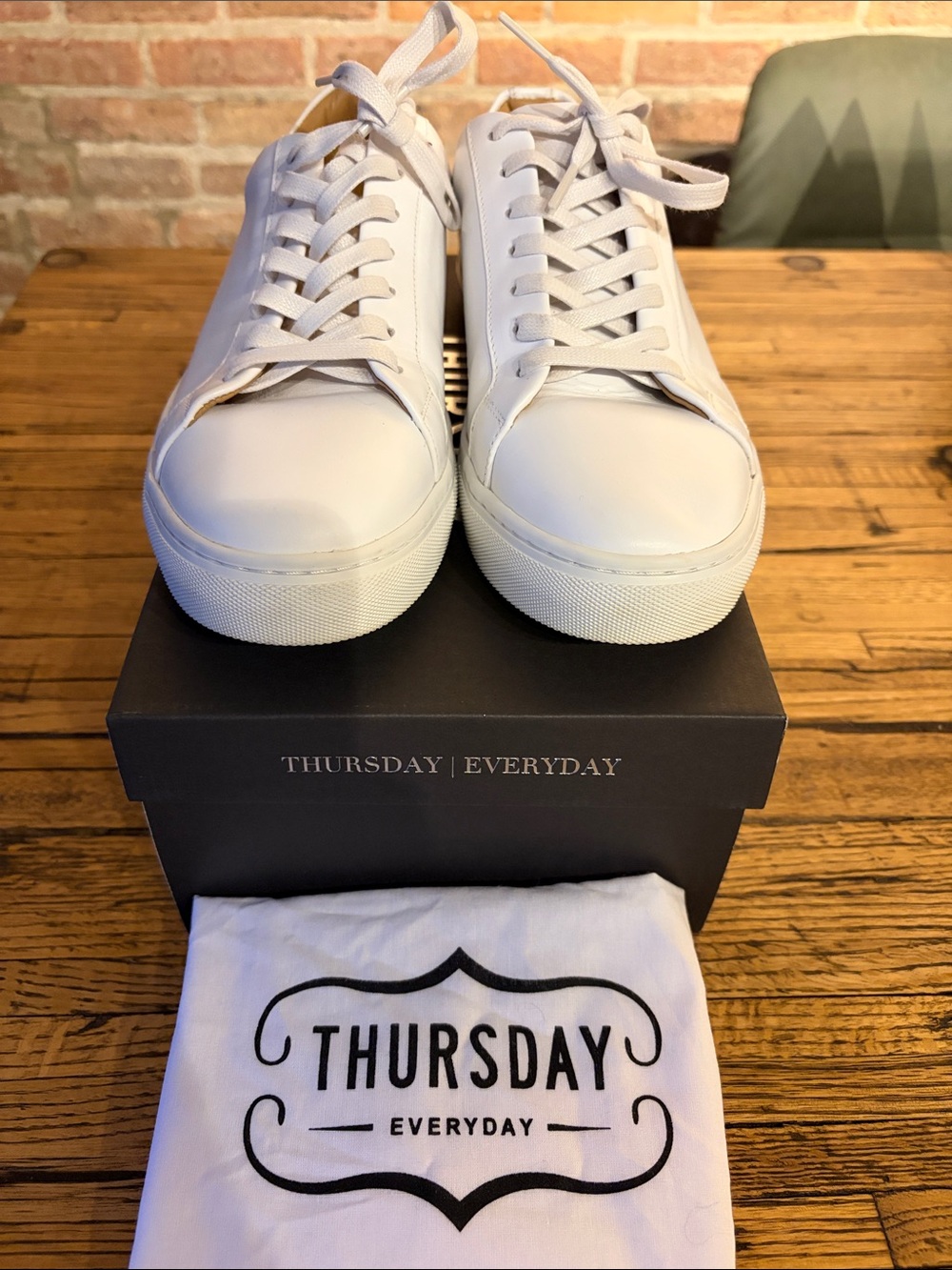 Men’s White Low-Top Sneakers